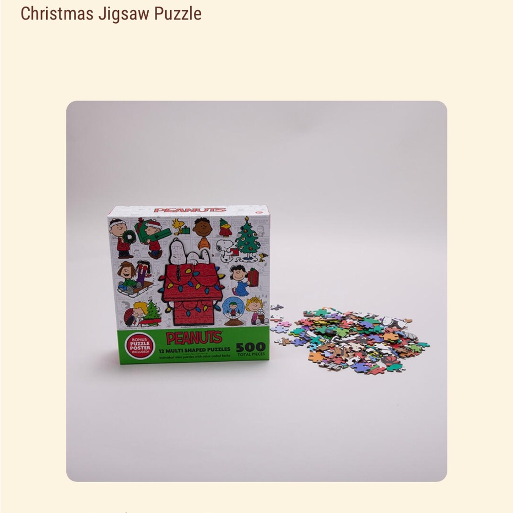 Peanuts Christmas Jigsaw Puzzle Cracker Barrel